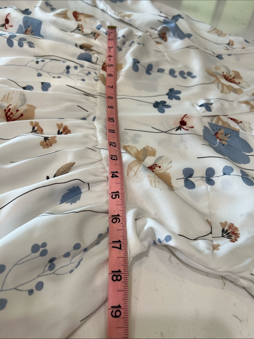 SHEIN LUNE Floral Print Mini Tiered Dress Notched V-Neck Small - Picture 8 of 10